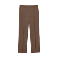 DEEP BROWN Pantalon de costume en laine peau de requin