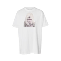 OPTIC WHITE T-shirt en coton avec imprimé gorille