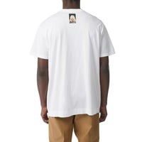 T-shirt en coton avec imprimé montage - Blanc Optique