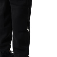 Pantalon en néoprène avec boutons pression - Noir