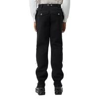 Pantalon en néoprène avec boutons pression - Noir