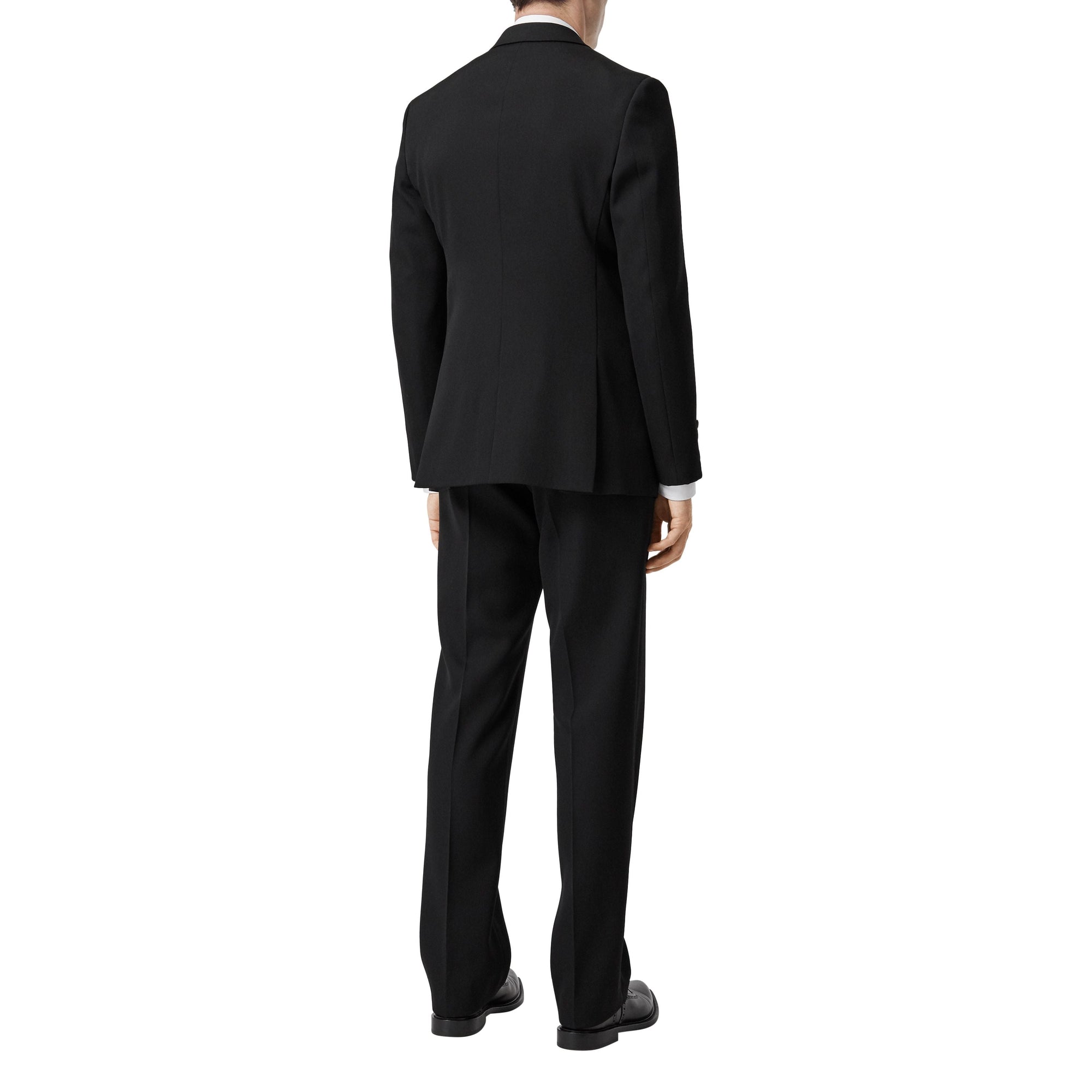BLACK Veste de costume en laine à double fermeture