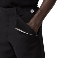Pantalon de costume en laine avec poche - Noir