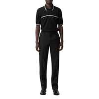 Pantalon de costume en laine avec poche - Noir