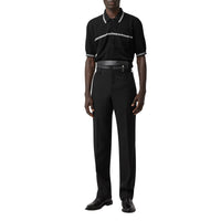 Pantalon de costume en laine avec poche - Noir