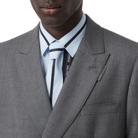 Veste de costume en laine avec ceinture cargo - Gris anthracite