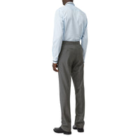 Pantalon de costume en laine avec ceinture - Gris anthracite