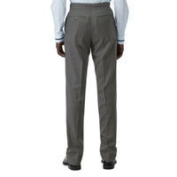 Pantalon de costume en laine avec ceinture - Gris anthracite