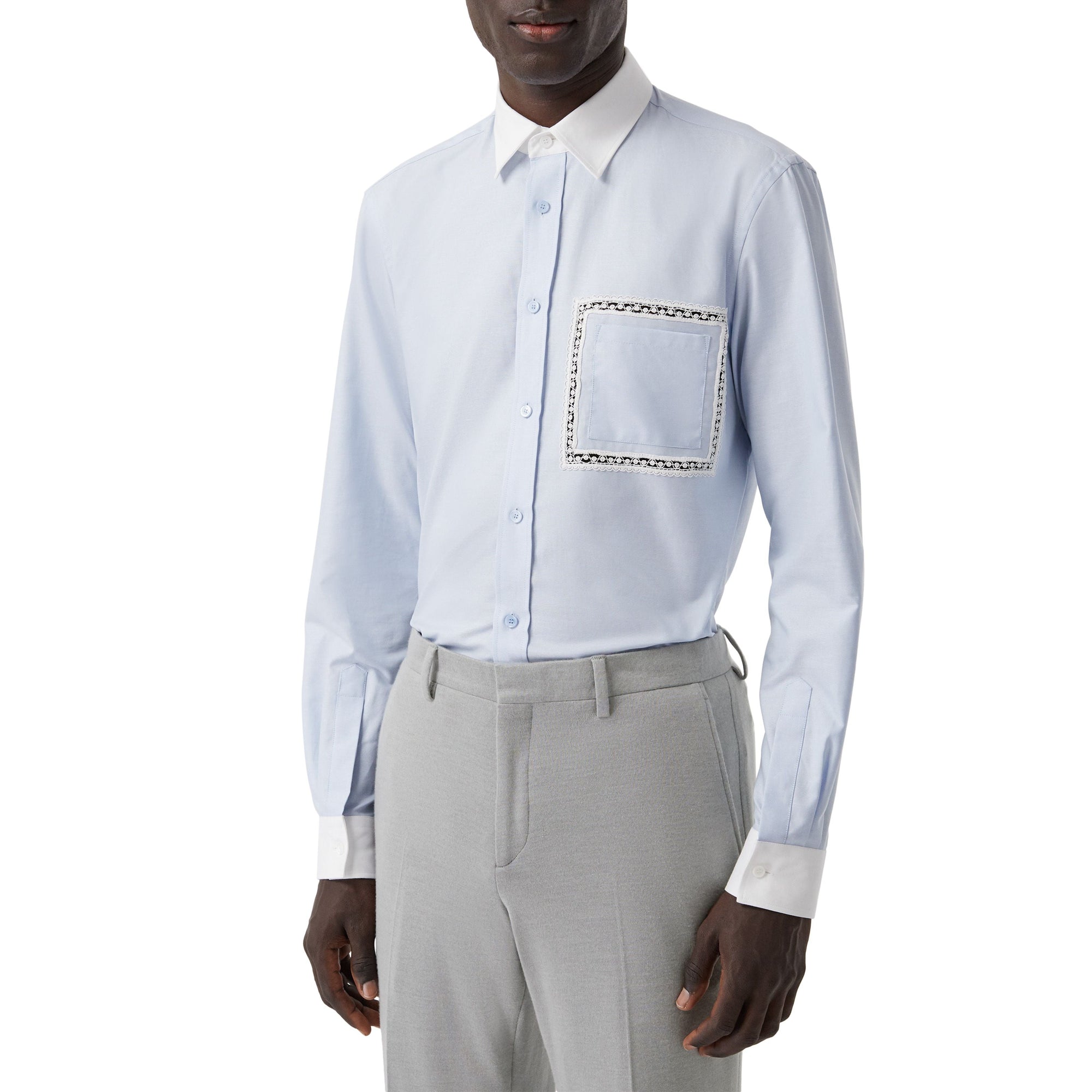 LIGHT PEBBLE GREY Pantalon de costume en jersey de cachemire et soie
