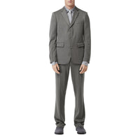 Veste de costume en jersey de cachemire et soie - Gris nuage