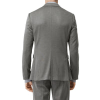 Veste de costume en jersey de cachemire et soie - Gris nuage