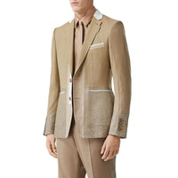 PECAN MELANGE Veste de costume en laine, cachemire et lin