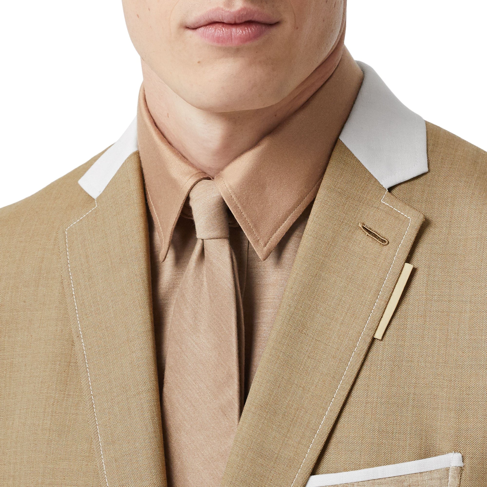 PECAN MELANGE Veste de costume en laine, cachemire et lin
