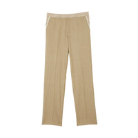 PECAN MELANGE Pantalon de costume en laine, cachemire et lin