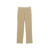 Pantalon en laine et cachemire avec cristaux brodés - Camaïeu de noix de pécan