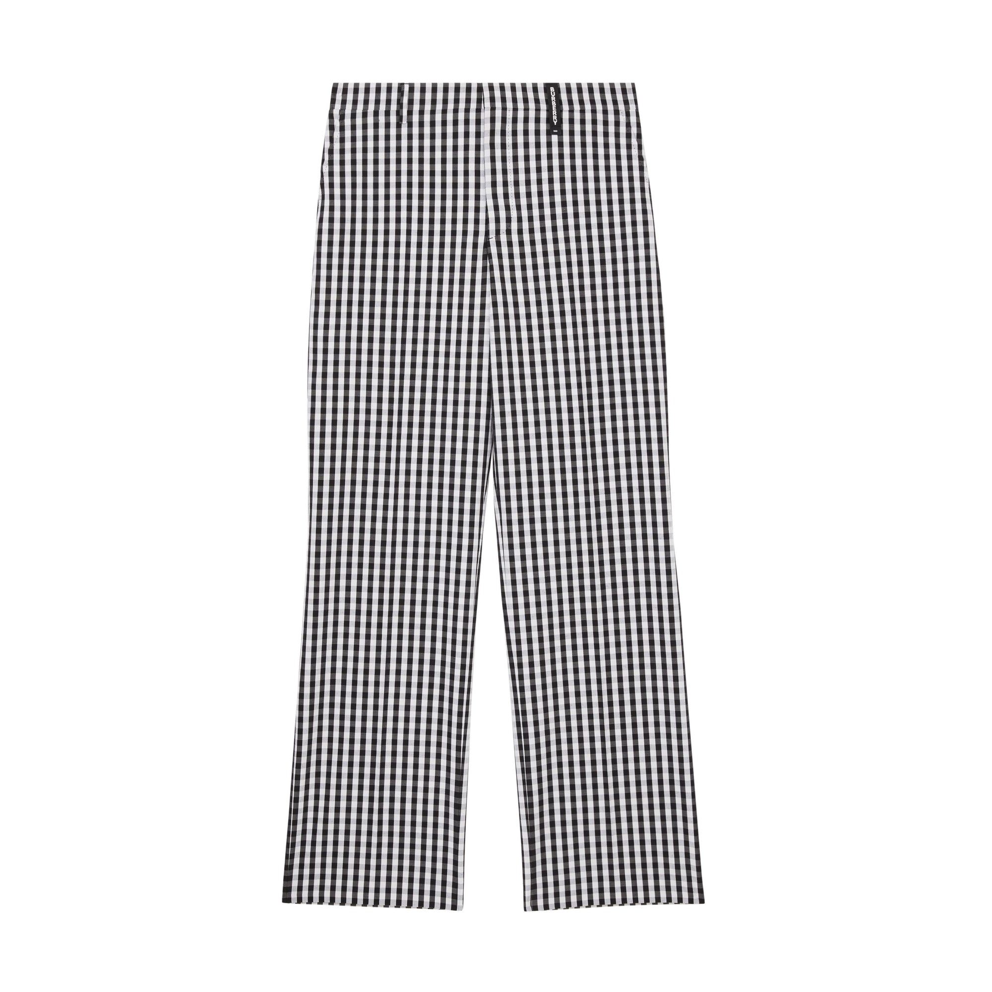 BLACK PATTERN Pantalon de costume ample en laine technique vichy