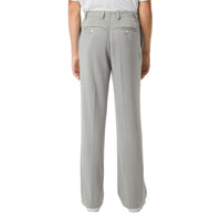 Pantalon ample en jersey de cachemire et soie - Gris galet clair