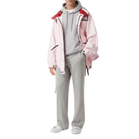 Pantalon ample en jersey de cachemire et soie - Gris galet clair
