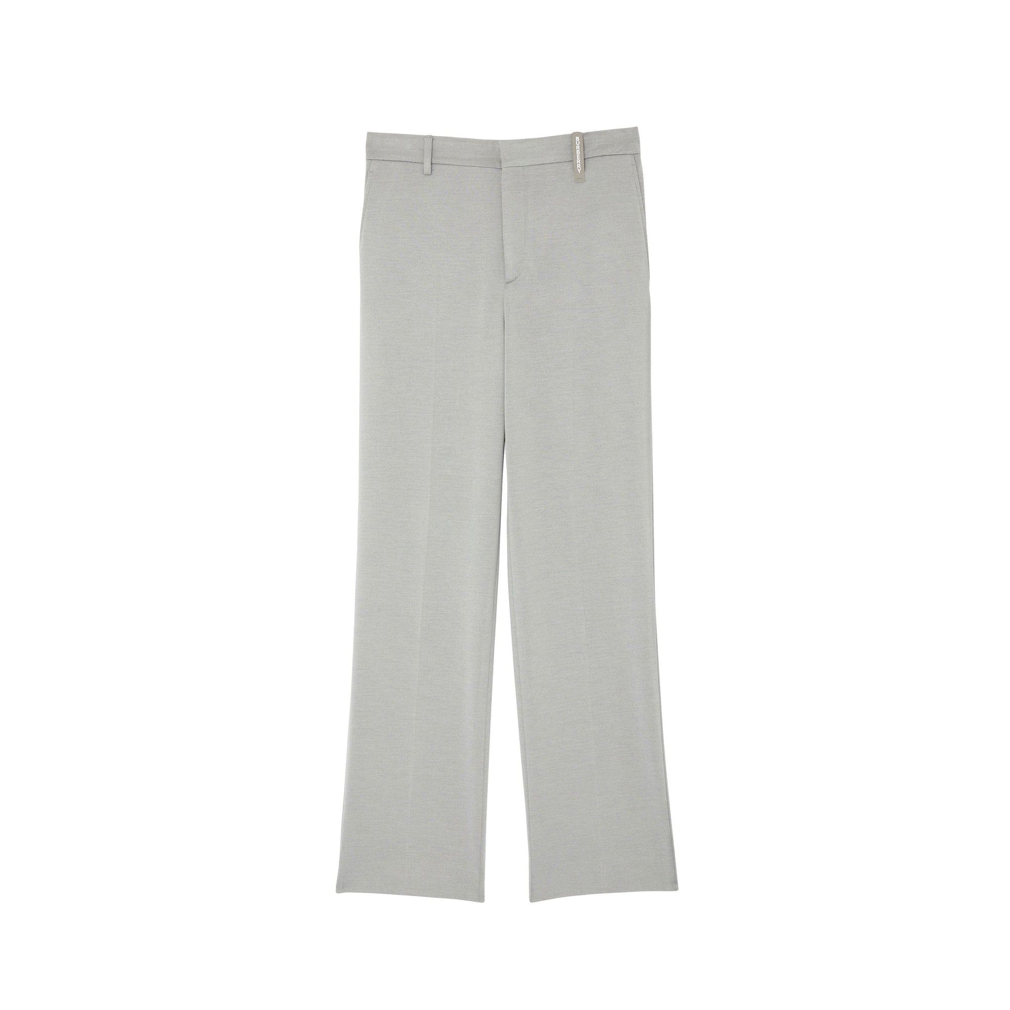 Pantalon ample en jersey de cachemire et soie - Gris galet clair