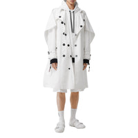 Short ajusté en coton à motif globe - Blanc optique
