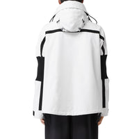 Veste de survêtement déstructurée en nylon avec globe - Blanc optique