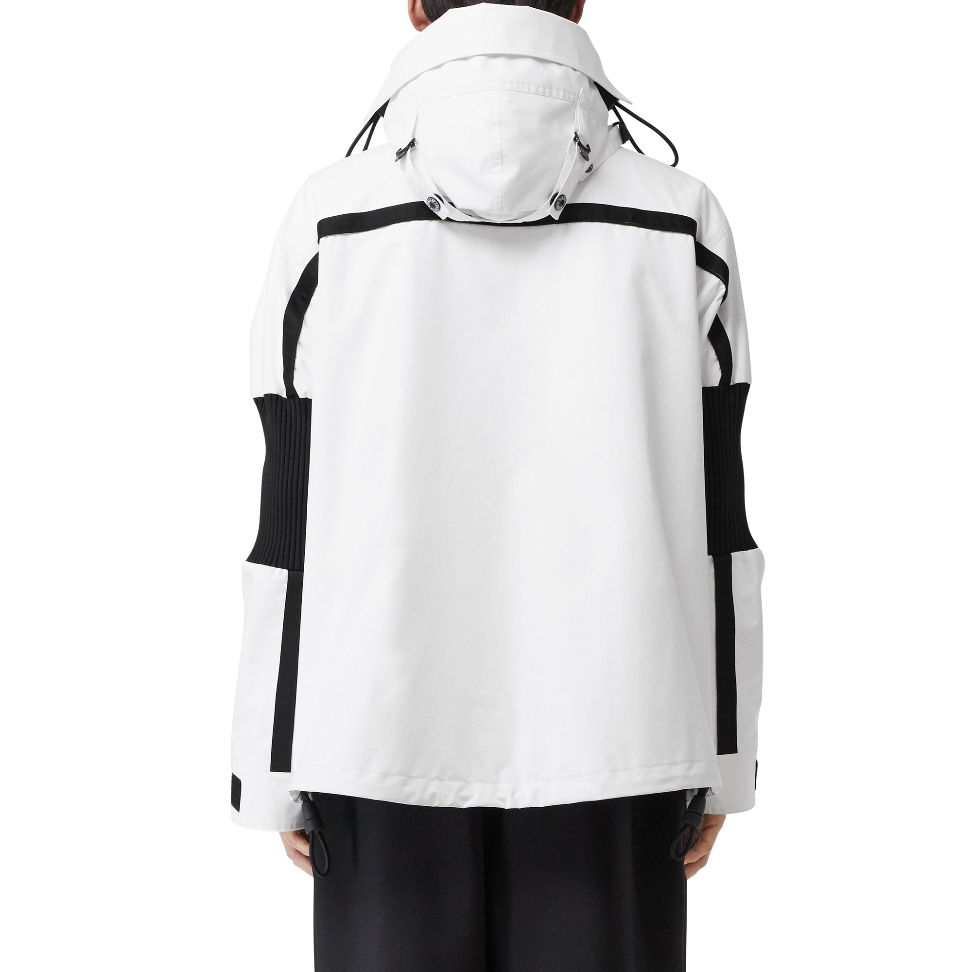 Veste de survêtement déstructurée en nylon avec globe - Blanc optique