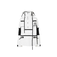 Veste de survêtement déstructurée en nylon avec globe - Blanc optique