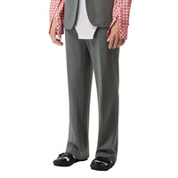 Pantalon ample en jersey de cachemire et soie - Gris nuage