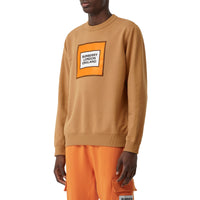 Sweat-shirt en coton avec logo - Noix intense