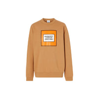 Sweat-shirt en coton avec logo - Noix intense