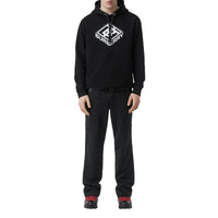 Sweat-shirt à capuche en coton avec logo - Noir