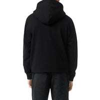 Sweat-shirt à capuche en coton avec logo - Noir