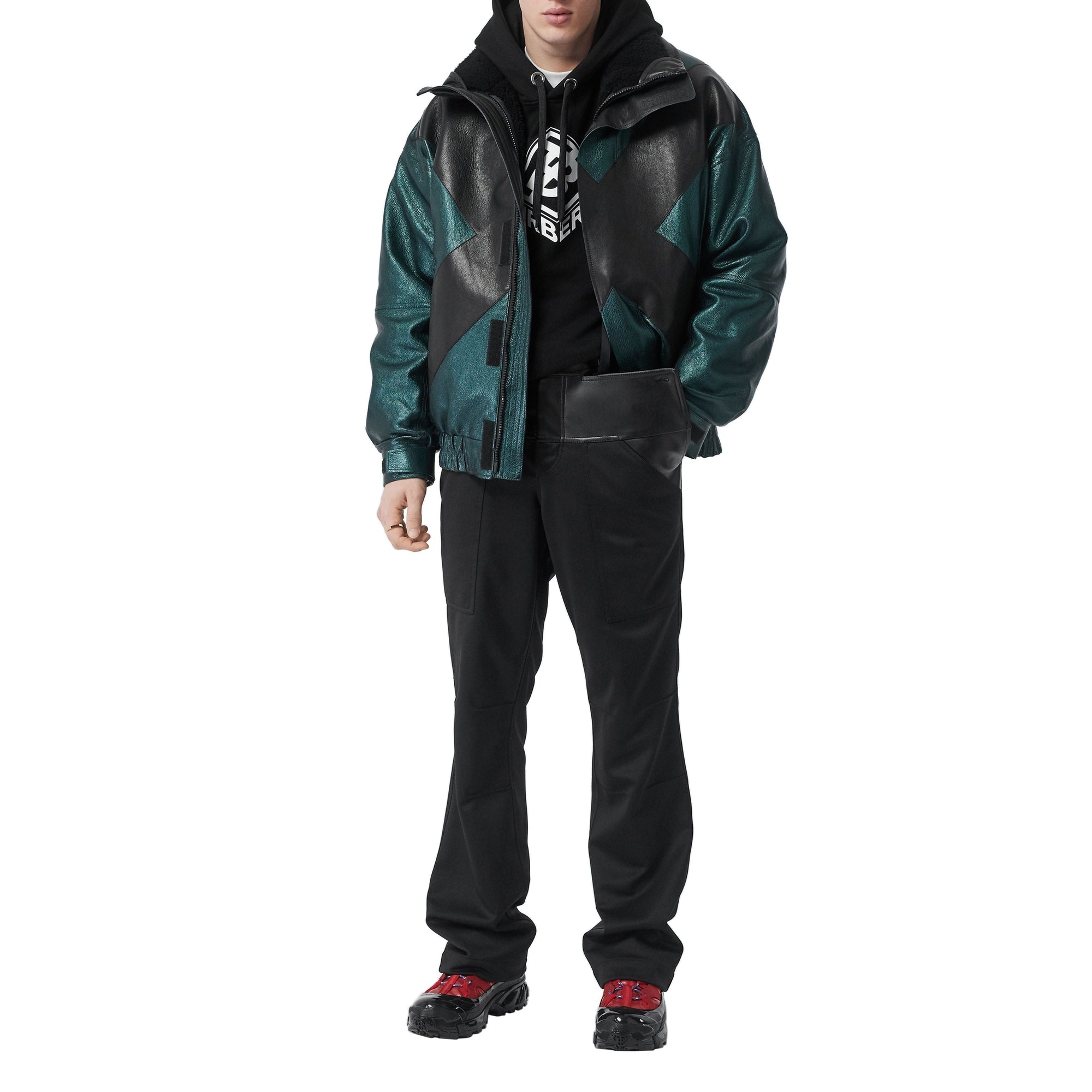 Sweat-shirt à capuche en coton avec logo - Noir
