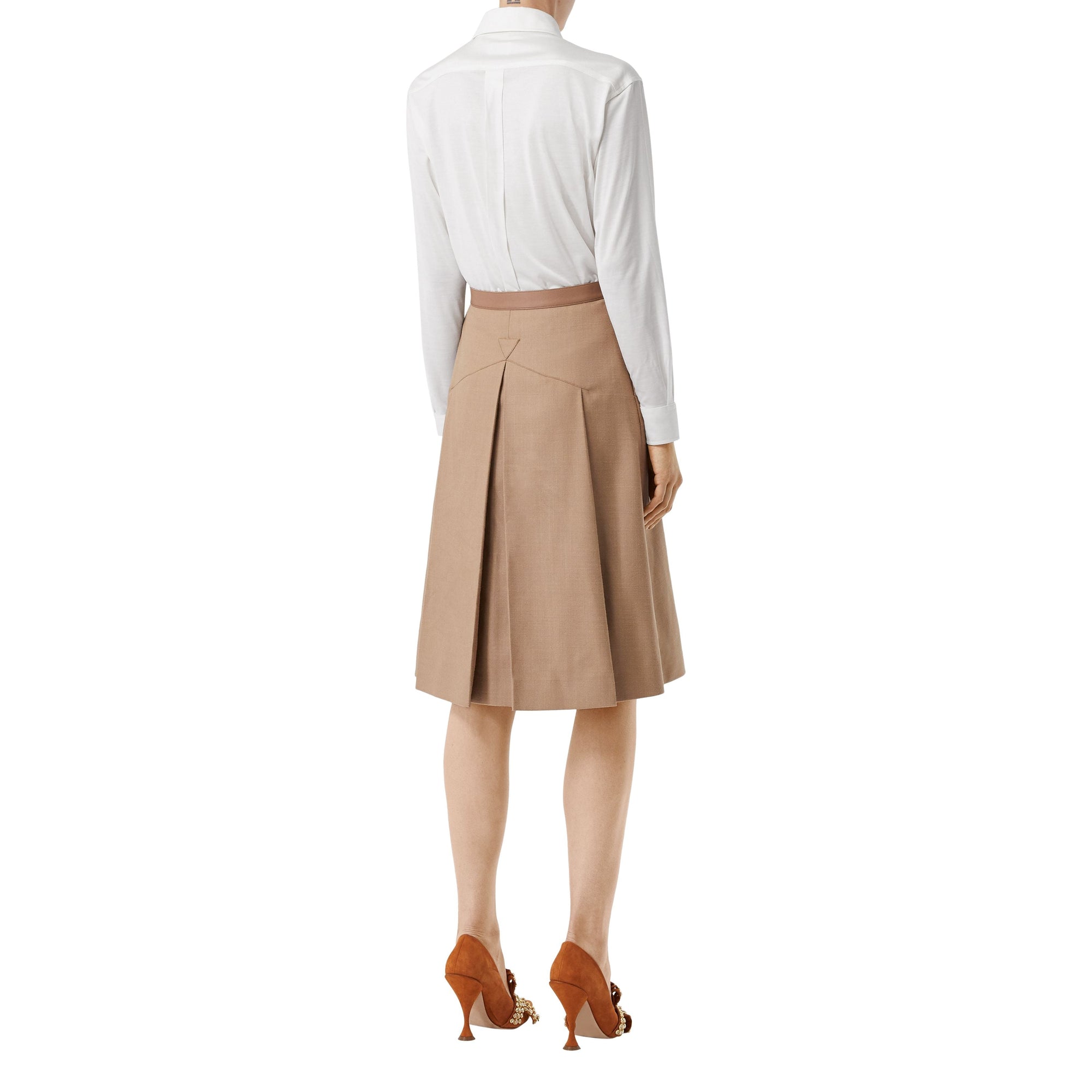 Chemise oversize en jersey de soie - Blanc Naturel