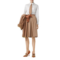 Chemise oversize en jersey de soie - Blanc Naturel