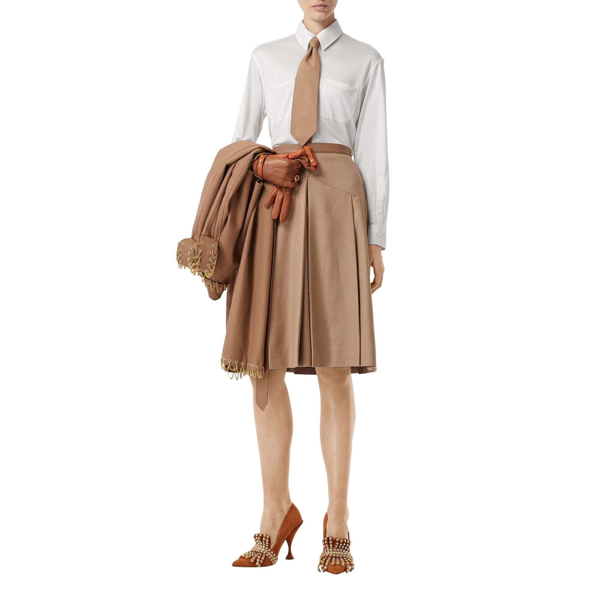 Chemise oversize en jersey de soie - Blanc Naturel