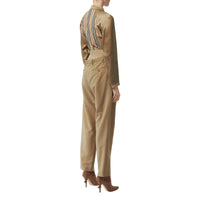 Pantalon à double ceinture en mohair et laine - Miel