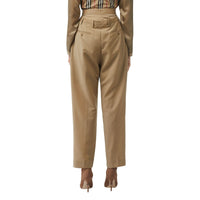 Pantalon à double ceinture en mohair et laine - Miel