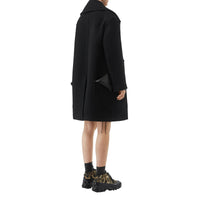 Caban oversize en laine - Noir