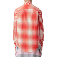 RED PATTERN Chemise oversize en coton vichy avec découpe à la base