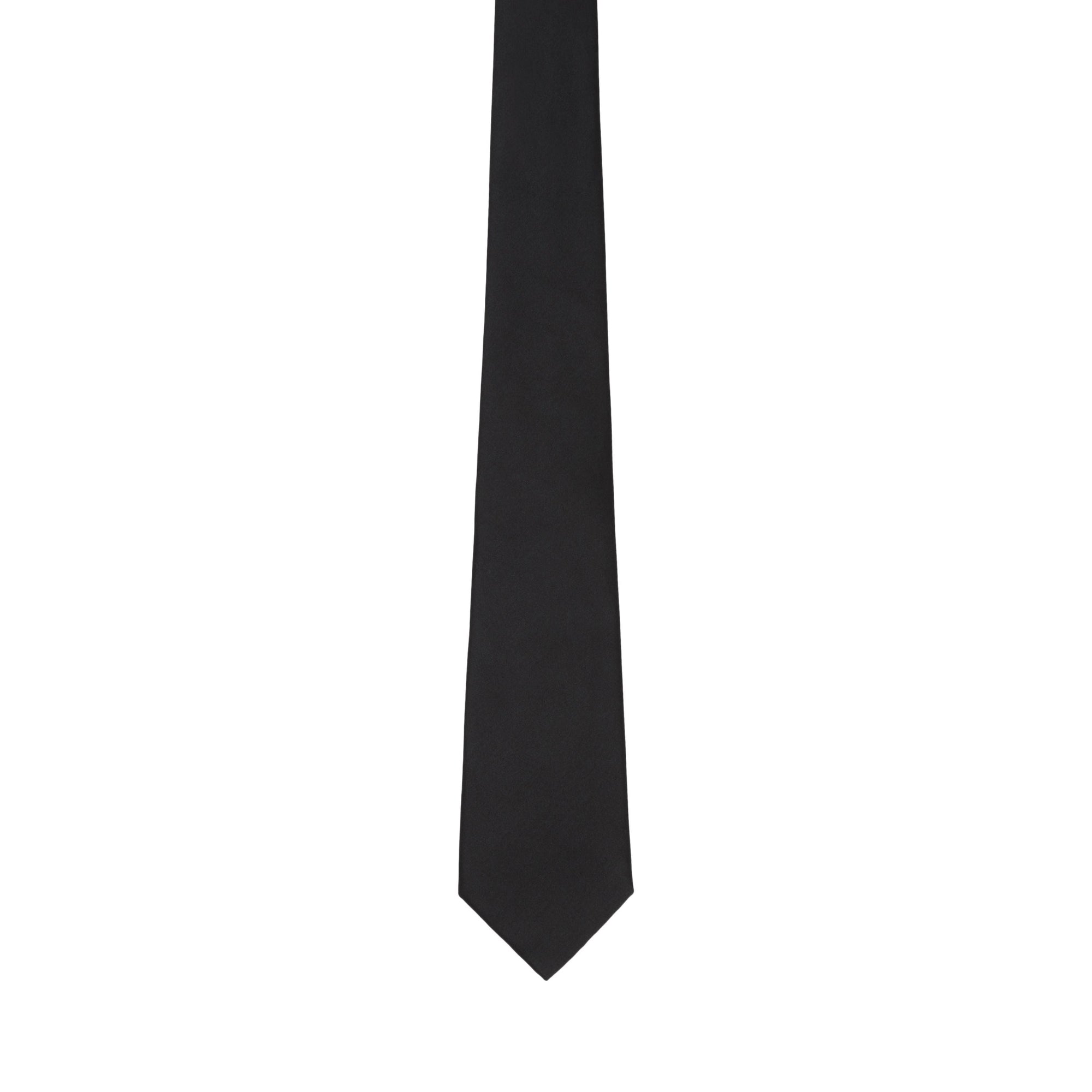 Cravate classique en soie - Noir