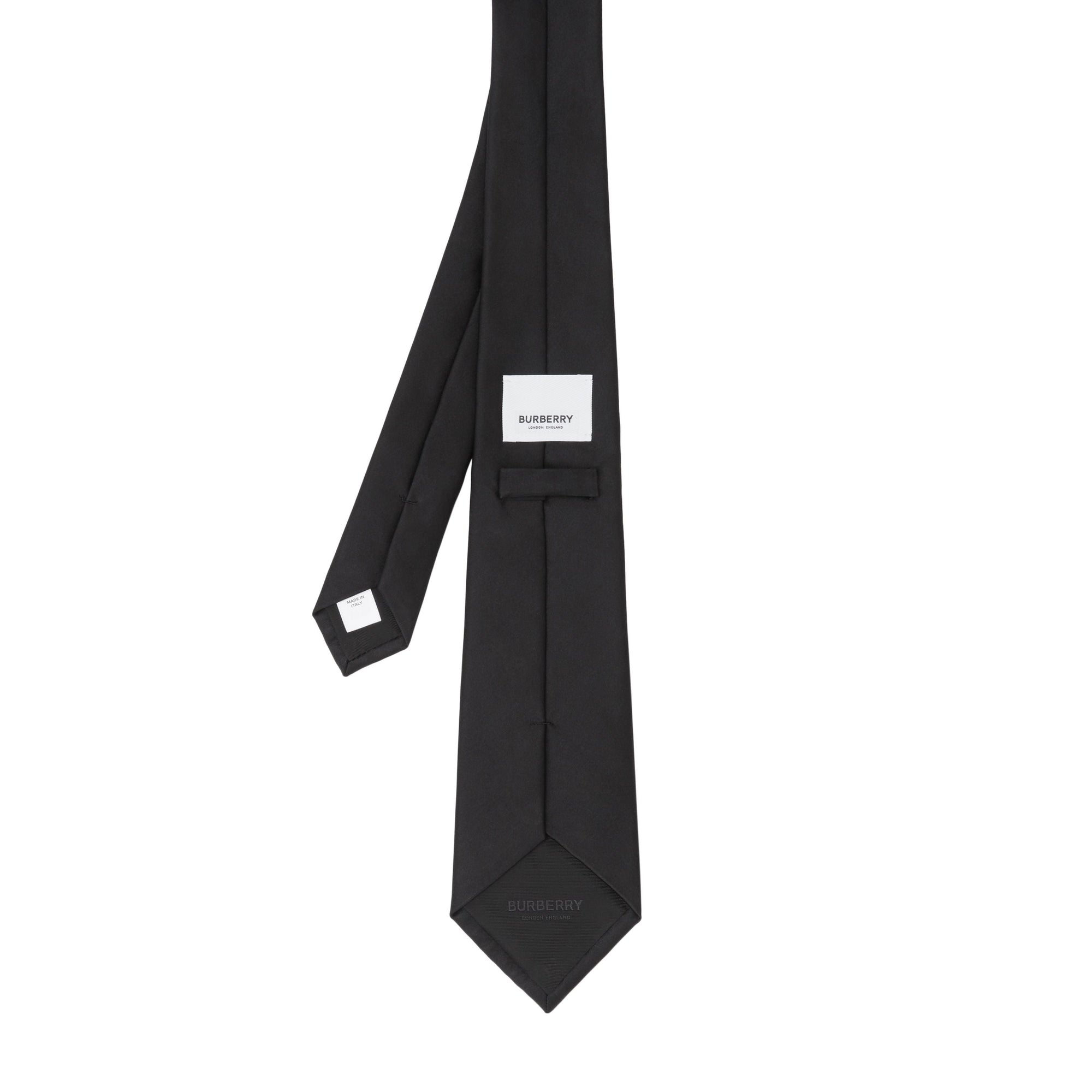 Cravate classique en soie - Noir