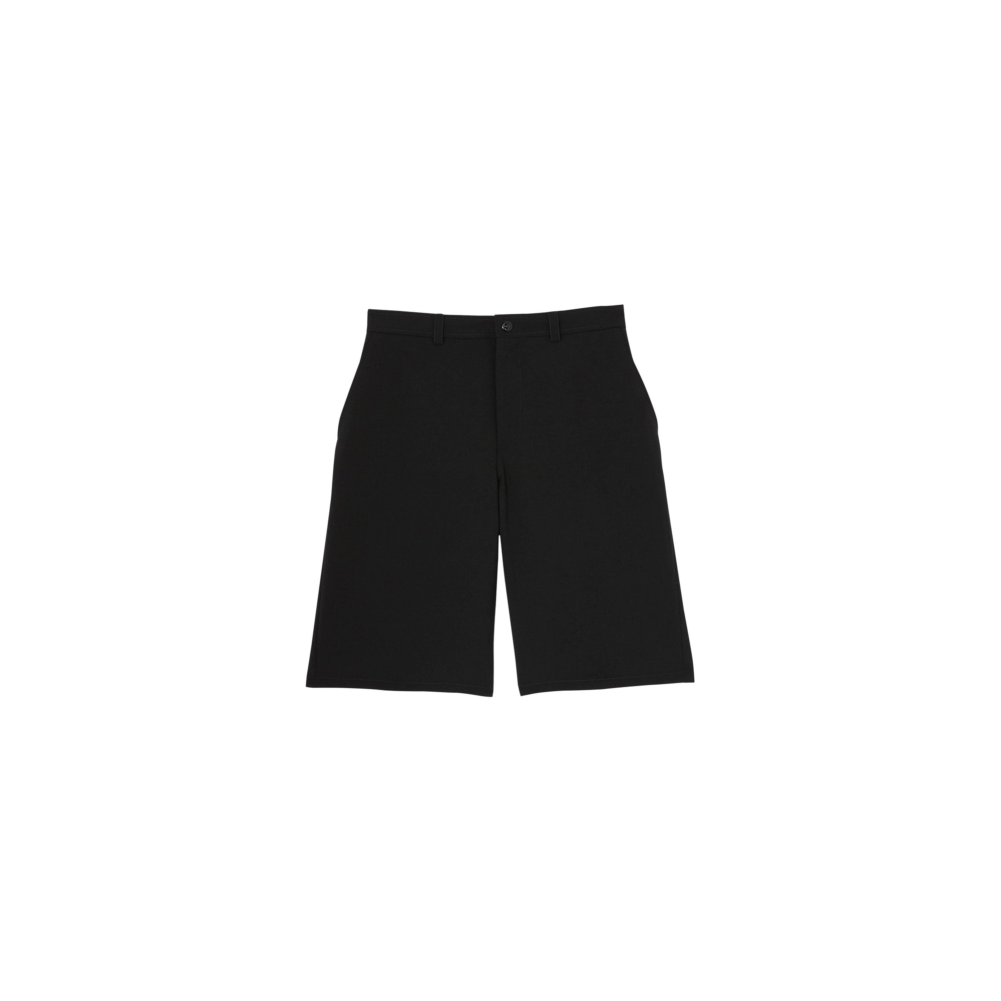 Short ajusté en mohair et laine avec découpe arrière - Noir
