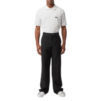 Pantalon ample en mohair et laine avec découpe arrière - Noir