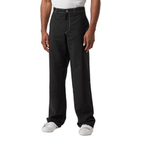 Pantalon ample en mohair et laine avec découpe arrière - Noir