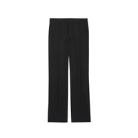 Pantalon ample en mohair et laine avec découpe arrière - Noir