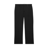 BLACK Pantalon ample en laine avec découpe arrière