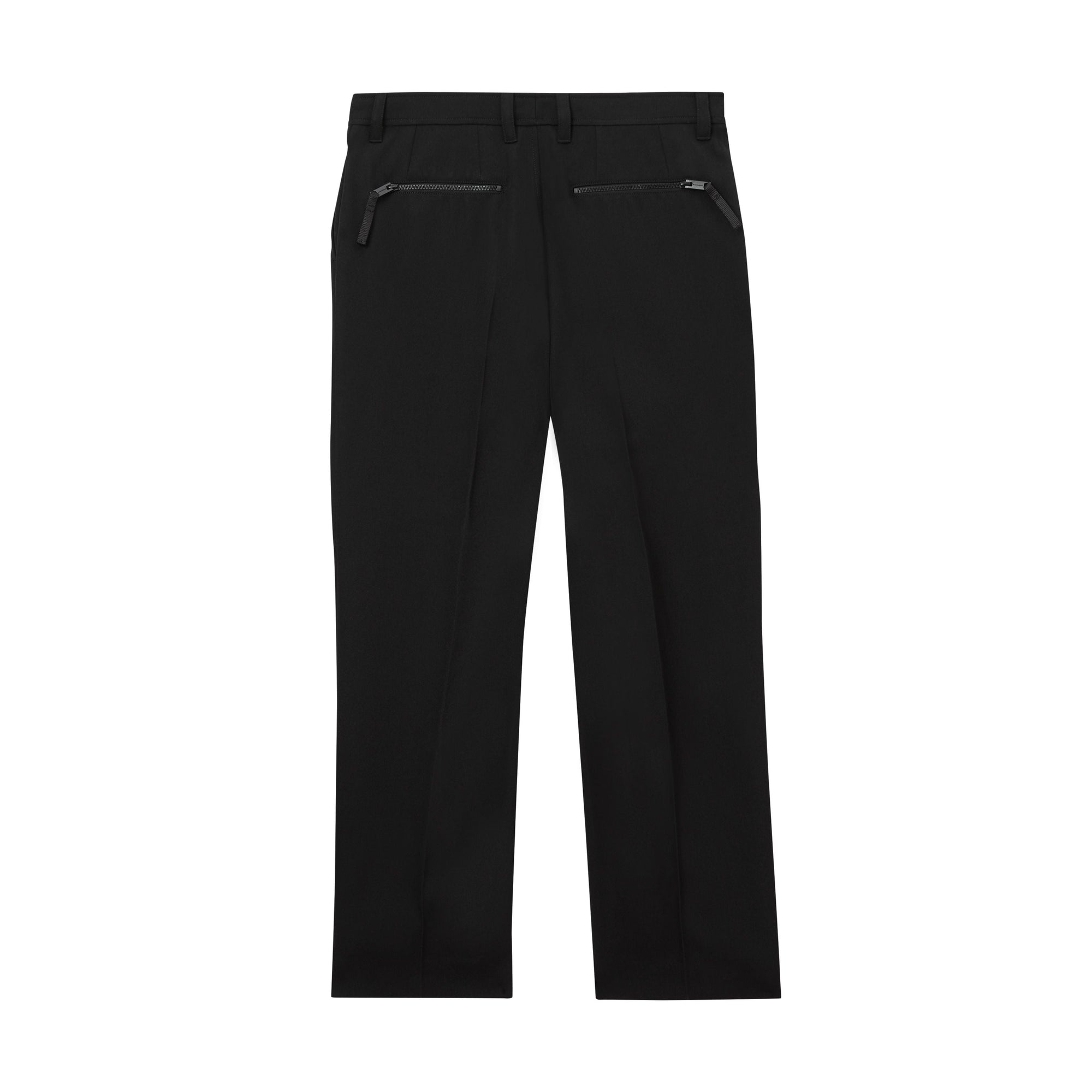 Pantalon ample en laine avec découpe arrière - Noir