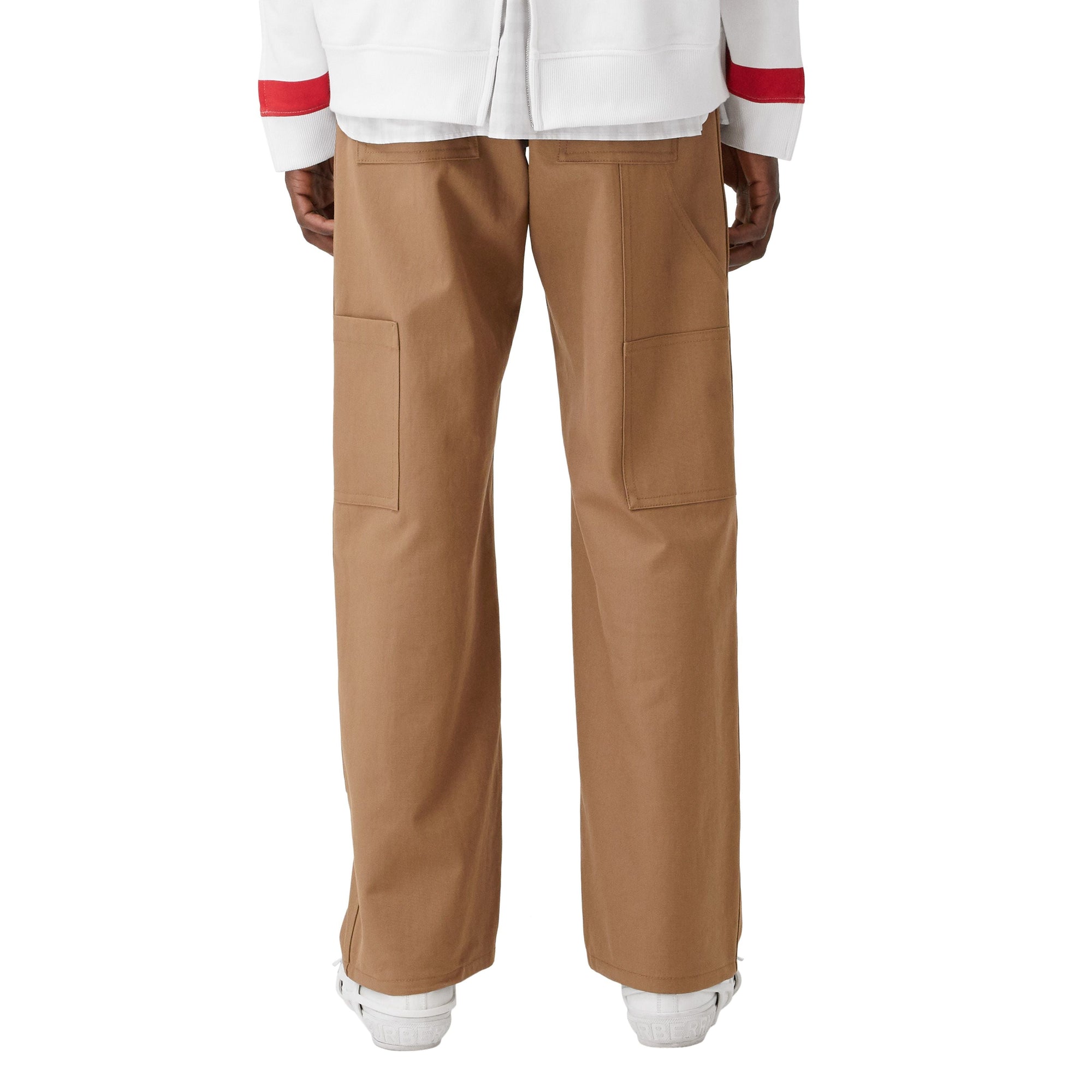 Pantalon de costume en sergé de coton - Noix intense