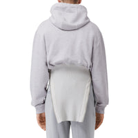 Hoodie déstructuré en coton - Gris galet clair